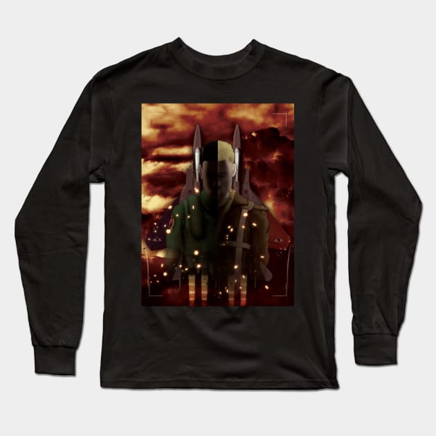 Ace Combat Zero: The Demon Lord and the Solo Wing Long Sleeve T-Shirt by patrickkingart